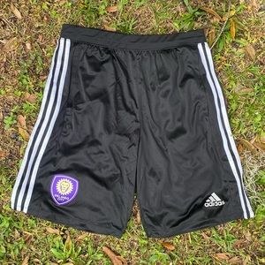 adidas climalite Orlando City Athletic Shorts L Black/White